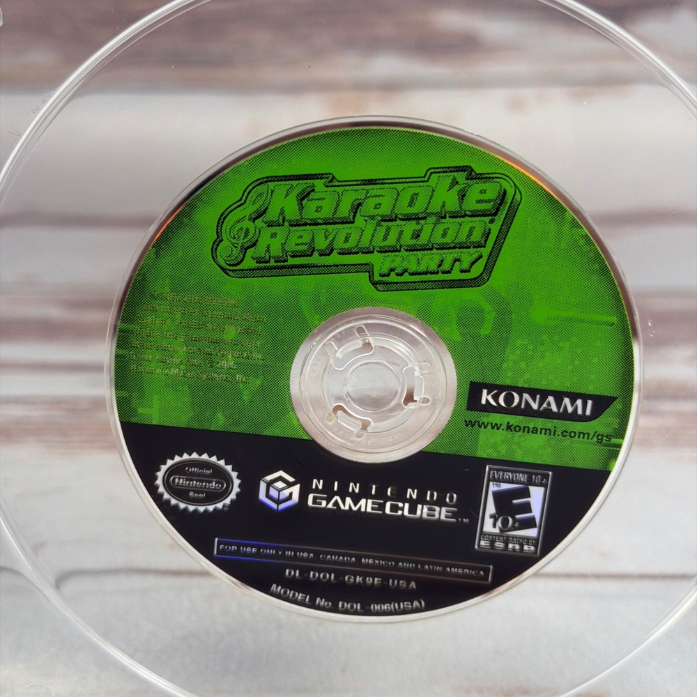 Karaoke Revolution Party Nintendo GameCube GCN 2005 Konami Disc Only DOL-006 USA